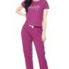Women's Cotton Flash Printed Night Suit Set of Top & Pyjama - Image 2
