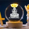 3d Led Laxmi Ji Crystal Ball Night Lamp - Image 3