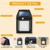 Solar Wall Lamp - Outdoor Waterproof Led Wall Light, Solar Wall Lamp – Outdoor Waterproof Led Light For Energy-efficient Illumination - Image 4