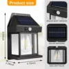 Solar Wall Lamp - Outdoor Waterproof Led Wall Light, Solar Wall Lamp – Outdoor Waterproof Led Light For Energy-efficient Illumination - Image 6